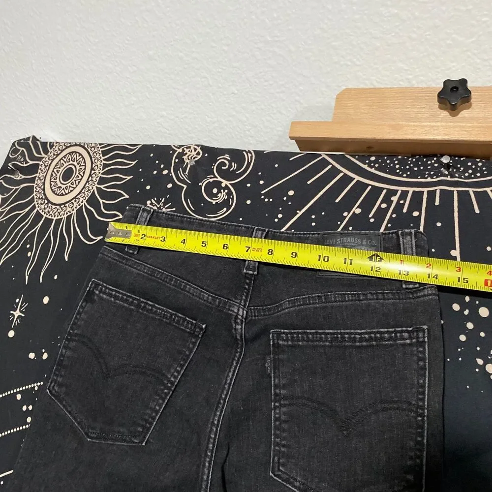 Levi's 721 Skinny Jeans Womens 30x28 Black Cotton Denim Workwear Travel Stretch